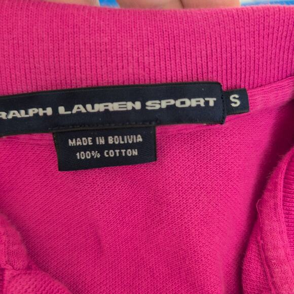 Ralph Lauren Sport Pink Cotton Polo Mini Dress Size Small Embroidered Pony RARE - Picture 6 of 8